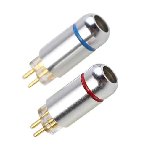 KICHOUSE 2 Stücke Headset -Adapter Kopfhöreranschluss 0,78-mm-Audioadapter 2-poliger Kopfhöreradapter Adapterstecker für Kopfhörer Silver von KICHOUSE