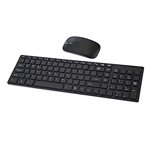KICHOUSE 2.4G Drahtloses Tastatur Ultrathin Design Ergonomisch Tragbar für PC Tablet Schwarz mit Tastaturschutz für Büro Reisen KICHOUSE 2.4G Drahtloses Tastatur Ultrathin Design Ergonomisch Tragbar für PC Tablet Schwarz mit Tastaturschutz für Büro Reisen von KICHOUSE