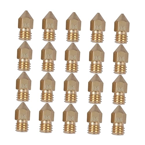 KICHOUSE 20 Stück 3d -druckdüse Zubehör Für 3d-drucker 3d-druckerdüse Messingdüse Für 3d-drucker Extruderdüse Golden KICHOUSE 20 Stück 3d -druckdüse Zubehör Für 3d-drucker 3d-druckerdüse Messingdüse Für 3d-drucker Extruderdüse Golden von KICHOUSE