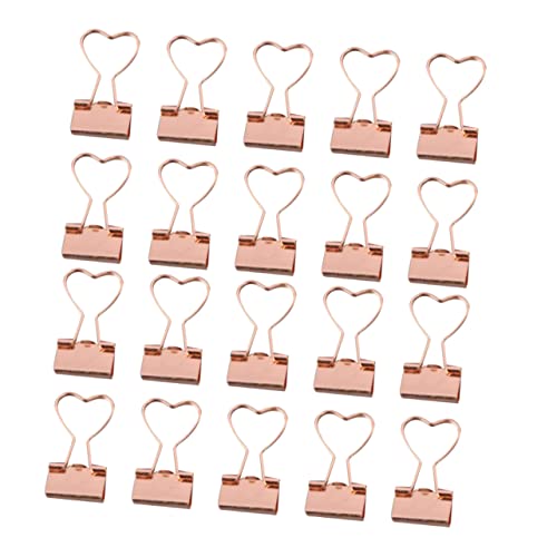 KICHOUSE 20 Stück Kleiner goldener Clip Mini Formen Büroklammern Dateiorganisation von Clips Herz Bindeklammern geformt Binderclip Buchclips Heftklammern in loser Schüttung Metall KICHOUSE 20 Stück Kleiner goldener Clip Mini Formen Büroklammern Dateiorganisation von Clips Herz Bindeklammern geformt Binderclip Buchclips Heftklammern in loser Schüttung Metall von KICHOUSE
