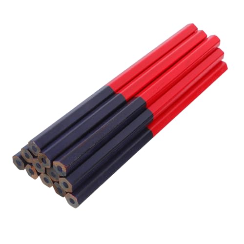 KICHOUSE 20 Stück Rote Und Blaue Doppelkopf Bleistifte Gespitzte Bleistifte Zeichenstifte Zeichenmarker Professionelle Zimmermannsstifte Künstlerstifte Zum Skizzieren Runde von KICHOUSE