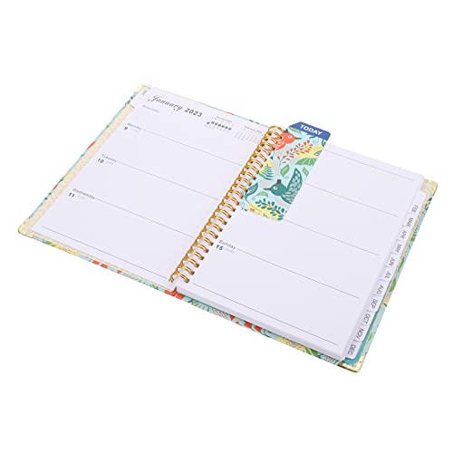 KICHOUSE 2023 Tagesplaner Notizblock vereinfacht tägliche Agenda gepunktetes notizbuch Besprechungsnotizbuch für die Arbeit Planungsbuch schülerkalender Notizblock-Agenda spiralblock Papier von KICHOUSE