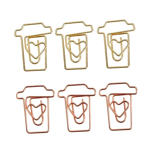 KICHOUSE 24 Stück, 2 Kartons Kreatives Papierclips Größe Memo -clip Clips Briefpapier Jumbo-büroklammern Schlüssel Klammern Für Papier Schreibtisch Golden Legierung KICHOUSE 24 Stück, 2 Kartons Kreatives Papierclips Größe Memo -clip Clips Briefpapier Jumbo-büroklammern Schlüssel Klammern Für Papier Schreibtisch Golden Legierung von KICHOUSE