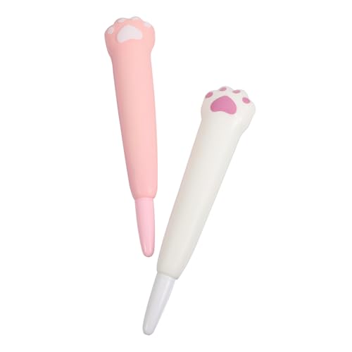 KICHOUSE 2St Süßer Stift zum Stressabbau Unterschriftenstift des Büros kreative Gelstifte Cartoon neutrale Stifte Schülerbriefpapier Stressabbauer Stift unterschreiben Katzenpfote von KICHOUSE