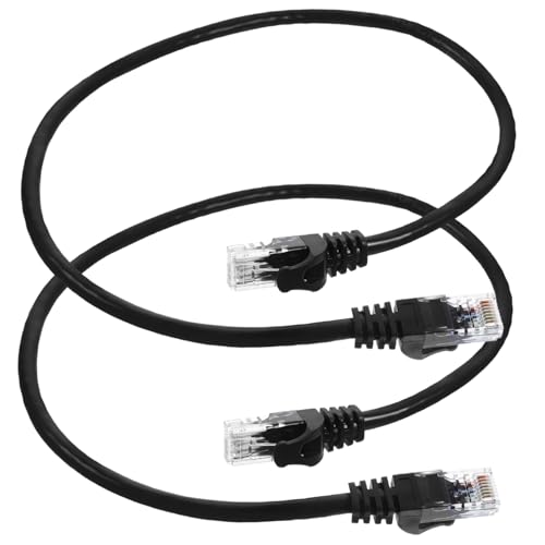 KICHOUSE 2Stücke Netzwerkkabel Hochgeschwindigkeits Internetkabel für Router Computer Zuverlässige Verbindung für Verschiedene Anwendungen Schwarze KICHOUSE 2Stücke Netzwerkkabel Hochgeschwindigkeits Internetkabel für Router Computer Zuverlässige Verbindung für Verschiedene Anwendungen Schwarze von KICHOUSE