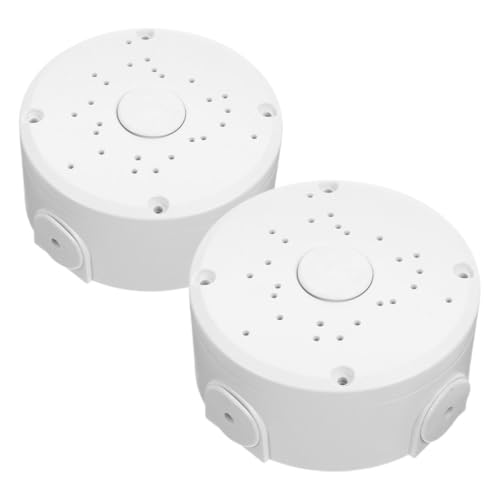 KICHOUSE 2Stücke Wetterfeste Box Elektrische Kabelabdeckung für Deckenmontage Robust Langlebig für Außenbereich Installation von Kameras KICHOUSE 2Stücke Wetterfeste Box Elektrische Kabelabdeckung für Deckenmontage Robust Langlebig für Außenbereich Installation von Kameras von KICHOUSE