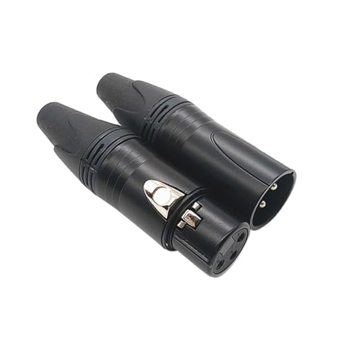 KICHOUSE 2Stücke Xlr Pins für Mikrofon Lautsprecher Weiblicher Männlicher Löttyp für Dmx Beleuchtung Audioübertragung Stabil Zuverlässig von KICHOUSE