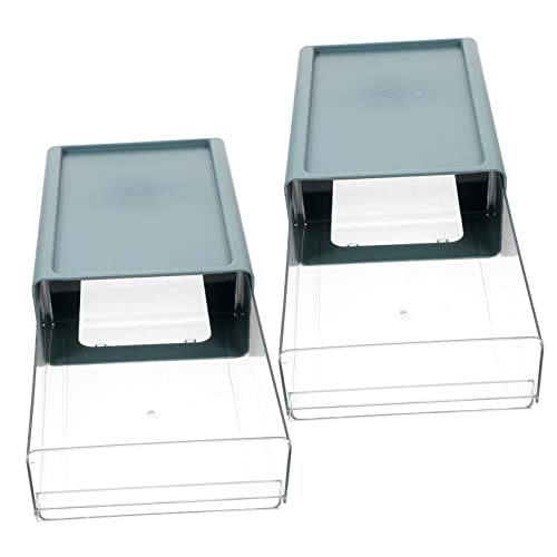 KICHOUSE 2er-box Datei Aufbewahrungsbox Behälter Stapelbar Veranstalter Stapelschubladen Klein Schreibtisch Organisation Farbe Schubladenschrank Das KICHOUSE 2er-box Datei Aufbewahrungsbox Behälter Stapelbar Veranstalter Stapelschubladen Klein Schreibtisch Organisation Farbe Schubladenschrank Das von KICHOUSE