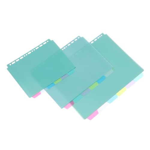 KICHOUSE 3 Sätze Ordnertrenner extra breite Trennwände Bindelaschen Seitenmarkierungen Notizblock-Marker Teiler Notizblock-Trennlaschen ästhetische Trennwände Tabs-Ordner pp KICHOUSE 3 Sätze Ordnertrenner extra breite Trennwände Bindelaschen Seitenmarkierungen Notizblock-Marker Teiler Notizblock-Trennlaschen ästhetische Trennwände Tabs-Ordner pp von KICHOUSE