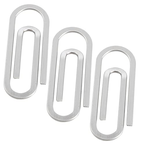 KICHOUSE 3 Stück Büroklammern Binder Clips Büroklammer Klein Bunt Halter Datei Büro Papierklammer Stift Mini Clip Geldaufbewahrungsclip Geld Fixierungsklammer Fixierclip von KICHOUSE