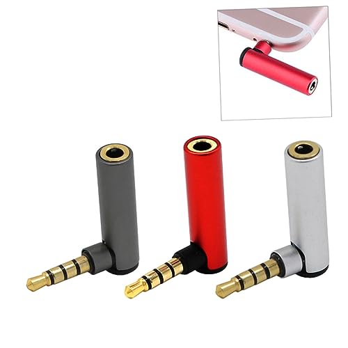 KICHOUSE 3Stücke Klinkenadapter Männlich zu Weiblich für Kopfhörer Audio Rot Handy PC Stereo Mono Konvertierung KICHOUSE 3Stücke Klinkenadapter Männlich zu Weiblich für Kopfhörer Audio Rot Handy PC Stereo Mono Konvertierung von KICHOUSE