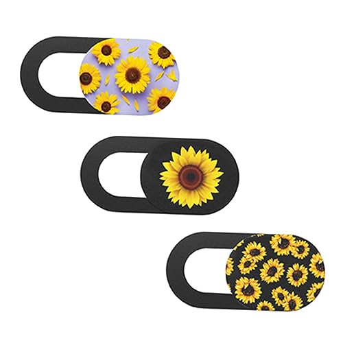 KICHOUSE 3-teiliges Sichtschutz-objektiv-Abdeckung Webcam-Deckel Für Computer Sonnenblumenform Abs-Material Abdeckung – Hacking Privacy von KICHOUSE
