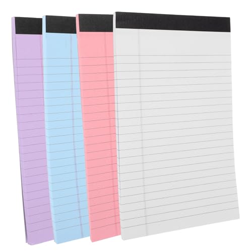 KICHOUSE 4 Notizblock aus Papier Notepad abreißen Themenhefte Unterlage liniertes Tagebuch Memo -Pads notizbuch Pocket-Notizblock im Format A5 Notizpolster Beachten Sie Pads von KICHOUSE