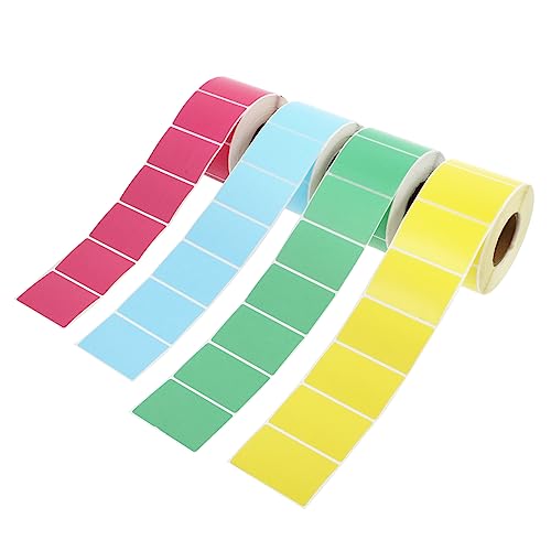 KICHOUSE 4 Rollen Thermopapieranhänger Thermoetikettenbehälter Waschbare Etiketten Aufkleber Thermoaufkleber Leckagepunktaufkleber Wasserdicht Abnehmbar Flaschenverschluss KICHOUSE 4 Rollen Thermopapieranhänger Thermoetikettenbehälter Waschbare Etiketten Aufkleber Thermoaufkleber Leckagepunktaufkleber Wasserdicht Abnehmbar Flaschenverschluss von KICHOUSE