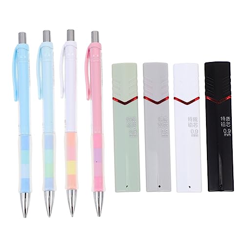 KICHOUSE 4 Sets Schreibbleistift Mine Druckbleistift Ästhetisches Zeichnen Druckbleistifte Graphit Automatischer Bleistift Schreibwaren Schule Zeichnen Skizze Kunst Bunte Bauchmuskeln von KICHOUSE
