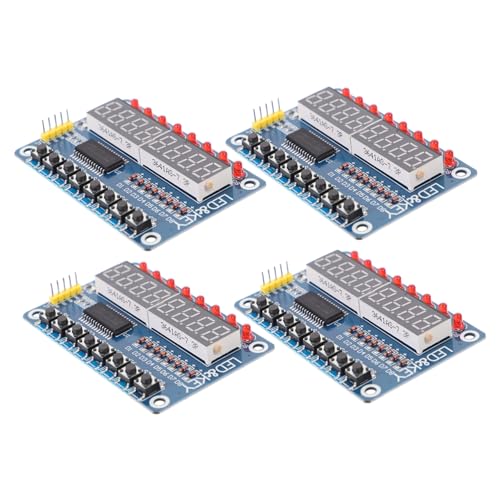 KICHOUSE 4 Stück 8 8 Bit LED Digitalröhre LED Anzeigemodul Röhrenschlüssel LED Anzeige Digitales Mikrocontroller Anzeigemodul Mit Tasten Ram Keystone Vorschaltgerät Knopf KICHOUSE 4 Stück 8 8 Bit LED Digitalröhre LED Anzeigemodul Röhrenschlüssel LED Anzeige Digitales Mikrocontroller Anzeigemodul Mit Tasten Ram Keystone Vorschaltgerät Knopf von KICHOUSE