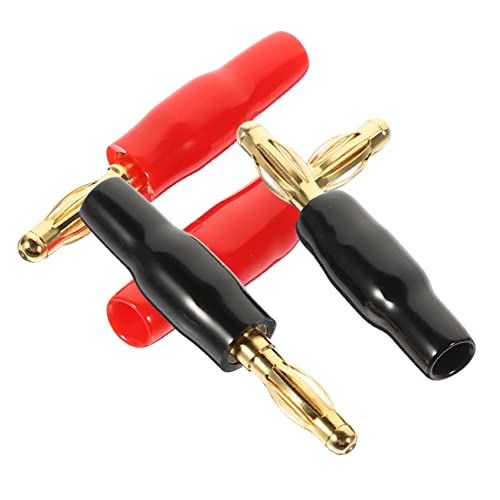 KICHOUSE 4 Stück Bananenstecker Kabel Lautsprecher für Speaker Cables Amplifier Verbindungsstecker Cable Connector Banana Plug von Videoempfängern vergoldeter Stecker Plastik KICHOUSE 4 Stück Bananenstecker Kabel Lautsprecher für Speaker Cables Amplifier Verbindungsstecker Cable Connector Banana Plug von Videoempfängern vergoldeter Stecker Plastik von KICHOUSE