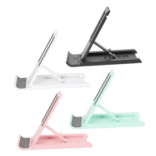 KICHOUSE 4 Stück Handyhalter Handy-unterstützung Universal- Tablette Telefonhalter Handyständer Inhaber Tablet-halterungen Tablet-ständer Verstellbar Desktop-telefonständer Mobile Plastik von KICHOUSE