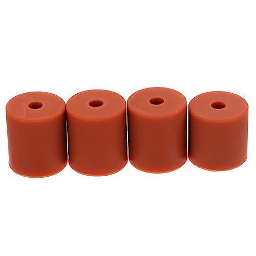 KICHOUSE 4 Stück Heißbett-Nivellierungssäule D Drucker Zubehör Drucker-Teile 3D-Druckerteile drucken Druckerplattform-Nivellierer hitzebeständiger Silikonpuffer Kieselgel Orange von KICHOUSE