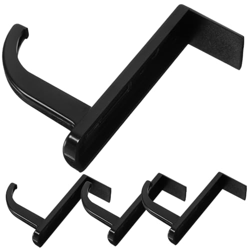 KICHOUSE 4 Stücke Kopfhörer Schreibtisch Haken Headset Ständer Für Internet Cafe Schwarz Schaden Kopfhörer Rack von KICHOUSE