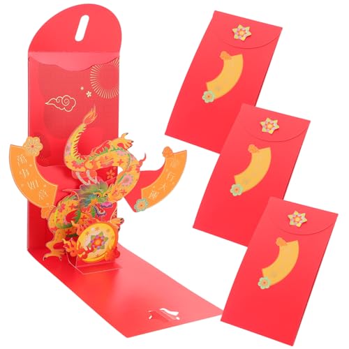 KICHOUSE 4 Stück Neujahr Geldbeutel rotes Paket dekorativ glücksgeld rote pakete UV Geldbörse briefumschläge Geldumschläge für Geldgeschenke rote umschläge chinesisch Papier KICHOUSE 4 Stück Neujahr Geldbeutel rotes Paket dekorativ glücksgeld rote pakete UV Geldbörse briefumschläge Geldumschläge für Geldgeschenke rote umschläge chinesisch Papier von KICHOUSE
