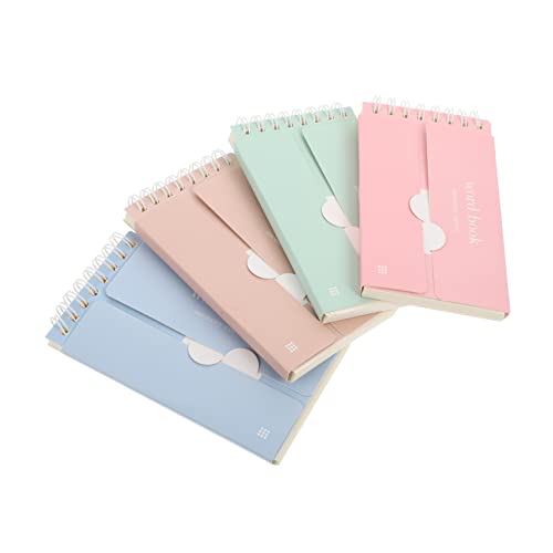 KICHOUSE 4 Stück Notizbuch Notizbücher Für Mini-notizbücher Mini-notizblöcke Notizbilder Leer Wortschatz Notizblöcke Memo -notepad Wortschatz Notizblock Papier von KICHOUSE