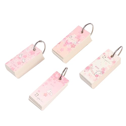 KICHOUSE 4 Stück Wortbuch Memo -notepad Blinken Notizblock Kreative Notizblöcke Rosa KICHOUSE 4 Stück Wortbuch Memo -notepad Blinken Notizblock Kreative Notizblöcke Rosa von KICHOUSE