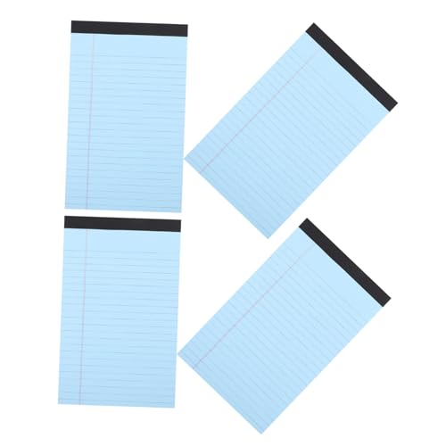 KICHOUSE A5 Legal Pad Memo-notizbuch – 4er-Pack Tragbar Zum Abreißen Undatiert Notizblock Aus Papier Zum Planen Schreiben Erinnern von KICHOUSE
