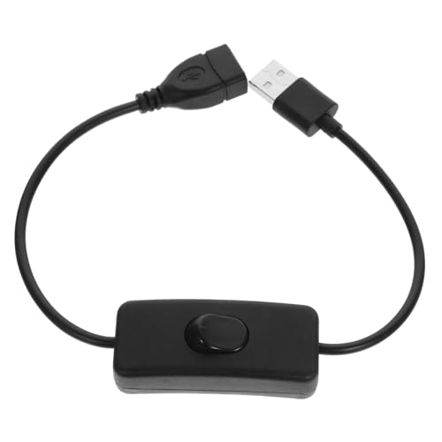 KICHOUSE 4-teiliges USB-stromverlängerungskabel Mit EIN/aus Schwarz Für Schreibtischlampe Und USB-geräte KICHOUSE 4-teiliges USB-stromverlängerungskabel Mit EIN/aus Schwarz Für Schreibtischlampe Und USB-geräte von KICHOUSE