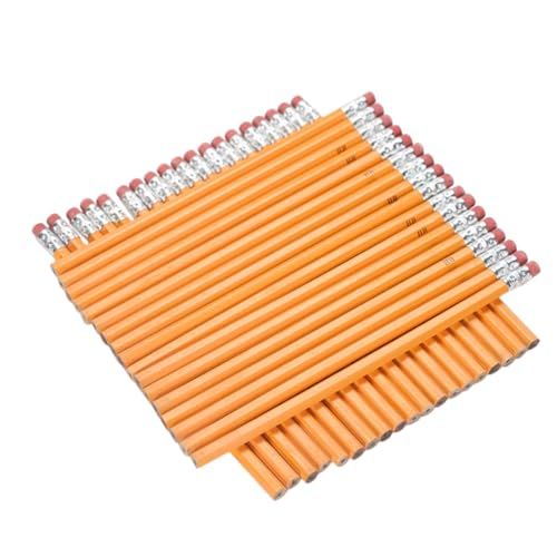 KICHOUSE 40Stücke Pack Holzbleistifte für Praktische Hb Bleistifte mit Radiergummi Ergonomischer Schulstift für Zeichnen und Schreiben für Schule und Kreative Projekte von KICHOUSE