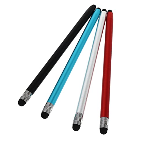 KICHOUSE 4Stücke Universeller Kapazitiver Stylus Stift für Touchscreen Tablets Smartphones Hochsensibel Kratzfrei Ergonomisches Design von KICHOUSE