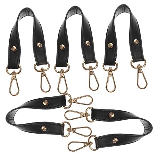 KICHOUSE 5 Stück Leder Anti Riemengriffe Tragetaschen Handtaschen Geldbörsen Kettengürtel Tragetasche Funkgurt Feuerwehrtasche DIY Griff Taschenzubehör Aluminiumlegierung von KICHOUSE