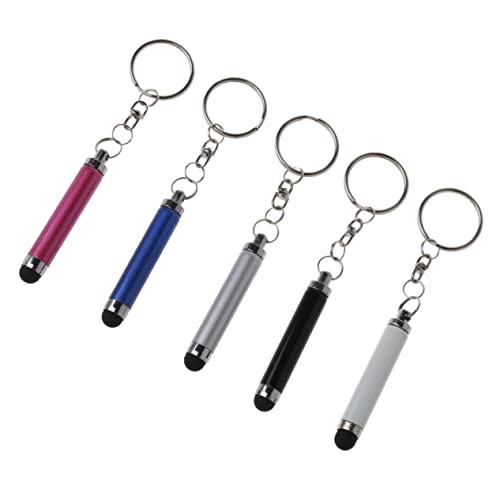 KICHOUSE 5 Stück Tragbarer Handstift Touchscreen Stift Telefon Stylus Stift Mini Stifte Mini Stylus Für Bildschirme Schlüsselanhänger Mini Stylus Kapazitiver Stylus Stift von KICHOUSE