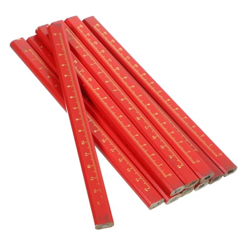 KICHOUSE 50 Stück Star Anis Bleistift Zeichenstift Holz Tischler mechanischer Zimmermannsbleistift werkzeug Technischer Zeichenstift mit Hochleistungsstifte hölzern rot KICHOUSE 50 Stück Star Anis Bleistift Zeichenstift Holz Tischler mechanischer Zimmermannsbleistift werkzeug Technischer Zeichenstift mit Hochleistungsstifte hölzern rot von KICHOUSE