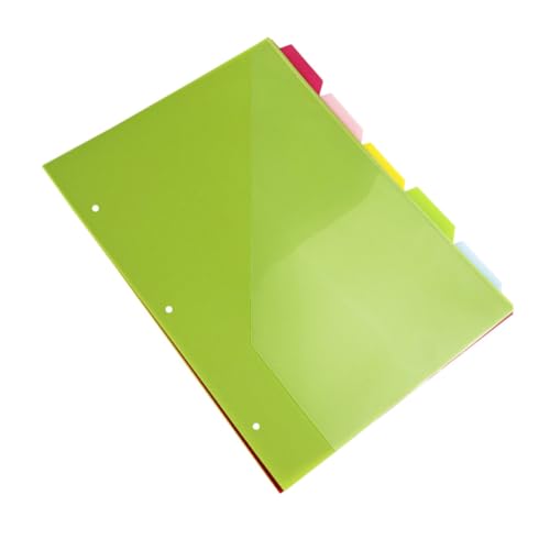 KICHOUSE 5Stücke Ordnertrenner mit Stabile und Trennblätter für Ordner Doppelseitige Taschenteiler für Dokumentenorganisation und Bürobedarf KICHOUSE 5Stücke Ordnertrenner mit Stabile und Trennblätter für Ordner Doppelseitige Taschenteiler für Dokumentenorganisation und Bürobedarf von KICHOUSE