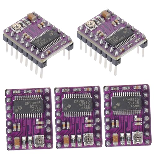 KICHOUSE 5Stücke Schrittmotortreiber mit Kühlkörper für Treibermodul Kompatibel mit Rrerap Ramps für DIY Projekte Mechanische Steuerungen von KICHOUSE