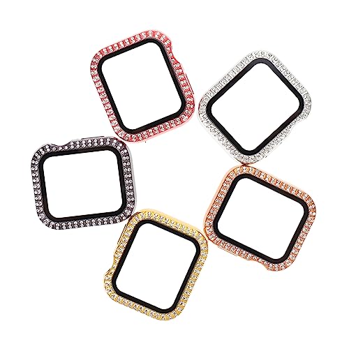 KICHOUSE 5Stücke Teiliges Glitzer Schutzgehäuse für Temperierte Folie Kratzfest Praktische Schutzhülle für Smartwatch Kompatibel KICHOUSE 5Stücke Teiliges Glitzer Schutzgehäuse für Temperierte Folie Kratzfest Praktische Schutzhülle für Smartwatch Kompatibel von KICHOUSE