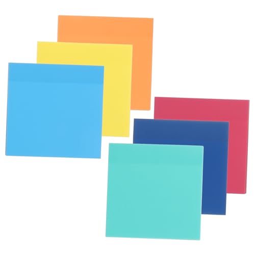 KICHOUSE 6 Selbstklebende Memo Sticker Kompakte Memo Blöcke Memo Sticker Für Die Schule Selbstklebende Notiz Sticker Einfaches Design Memo Sticker Tragbare Notizblöcke Selbstklebende Memo von KICHOUSE