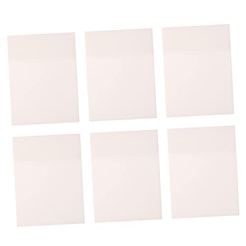 KICHOUSE 6 Stück Nachrichten Erinnerungsblöcke Transparent Kleine Haftnotizen Notizblock Für Memo Whiteboard Klebrig Durchsichtig Bürobedarf Studenten Schreibwaren Das Haustier von KICHOUSE