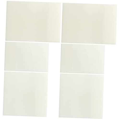 KICHOUSE 6 Stück Transparente Notizzettel Pastell Transparentes Aufkleberpapier Revision Selbstklebende Notizen Unterrichtsbedarf Kariertes Papier Selbstklebende Notizblöcke von KICHOUSE