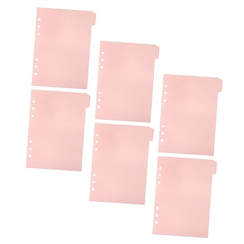 KICHOUSE 6 Stück Trennblätter Für Rezeptordner Laschen Für Ordner Tab Ordner-trennblätter Mit Laschen Ordnertrenner Teiler Registerkarten Mehrfarbige Registerkarten Seitenteiler Rosa Pp KICHOUSE 6 Stück Trennblätter Für Rezeptordner Laschen Für Ordner Tab Ordner-trennblätter Mit Laschen Ordnertrenner Teiler Registerkarten Mehrfarbige Registerkarten Seitenteiler Rosa Pp von KICHOUSE