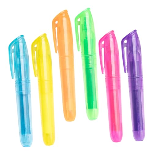 KICHOUSE 6 Stück Waschbar Mehrfarbig Textmarker Stifte Schreibwaren Textmarker in Verschiedenen Farben Pastell-textmarker Fluoreszierend Sortiert Pastell Schulmaterial Markierungen Plastik KICHOUSE 6 Stück Waschbar Mehrfarbig Textmarker Stifte Schreibwaren Textmarker in Verschiedenen Farben Pastell-textmarker Fluoreszierend Sortiert Pastell Schulmaterial Markierungen Plastik von KICHOUSE