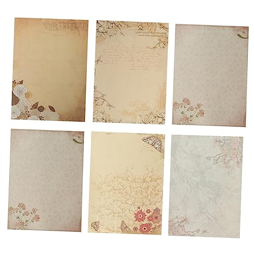 KICHOUSE 60 Stück Vintage Briefpapier Briefpapier Vintage Briefpapier Briefpapier Liniertes Papier Ausgefallenes Und Vintage Papier Notizpapier Im Landhausstil KICHOUSE 60 Stück Vintage Briefpapier Briefpapier Vintage Briefpapier Briefpapier Liniertes Papier Ausgefallenes Und Vintage Papier Notizpapier Im Landhausstil von KICHOUSE