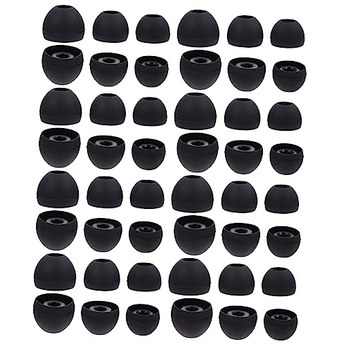 KICHOUSE 60Stücke Silicone Earcaps Skid Ohrkappen für Kopfhörer Langlebige Silikonkappen Waschbar und Ergonomische Passform für Maximalen KICHOUSE 60Stücke Silicone Earcaps Skid Ohrkappen für Kopfhörer Langlebige Silikonkappen Waschbar und Ergonomische Passform für Maximalen von KICHOUSE