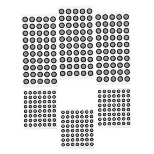 KICHOUSE 6Blätter Scanner Markierungspunkte Reflektierende Filmmarkierungspunkte Einfache Anwendung für Präzise für Projekte mit Scanbedarf von KICHOUSE