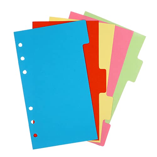 KICHOUSE 6Er Set 6 Farbiger Partitionsseite Notizblock Index-Tabs Campus-Notizbuch Planer Punkt-Notizbuch Buchseite Seitenteiler Trennblätter für Ordner Heftertrenner Trennwände mit Laschen KICHOUSE 6Er Set 6 Farbiger Partitionsseite Notizblock Index-Tabs Campus-Notizbuch Planer Punkt-Notizbuch Buchseite Seitenteiler Trennblätter für Ordner Heftertrenner Trennwände mit Laschen von KICHOUSE