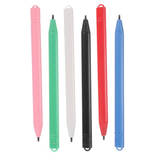 KICHOUSE 6Stücke Stylus Stift für LCD Schreibtablett Universeller Eingabestift Schreiben Zeichnen Touchscreens Leicht Tragbar für Kreative Anwendungen von KICHOUSE