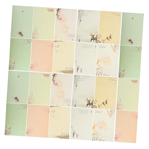 KICHOUSE 80 Stück Altstil Tintenbuchstabenpapier Schreibwaren Briefpapier Retro-Briefpapier Briefpapier liniertes Papier Stationäres Papier schickes Schreibpapier Vintage-Nachrichtenpapier KICHOUSE 80 Stück Altstil Tintenbuchstabenpapier Schreibwaren Briefpapier Retro-Briefpapier Briefpapier liniertes Papier Stationäres Papier schickes Schreibpapier Vintage-Nachrichtenpapier von KICHOUSE