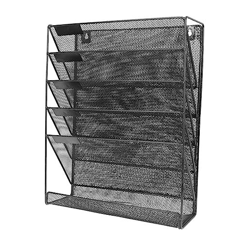 KICHOUSE Home Office Wandhalterung Dateiablage Rack Mehrschichtiges Bücherregal Rekordhalter Aufbewahrung von KICHOUSE