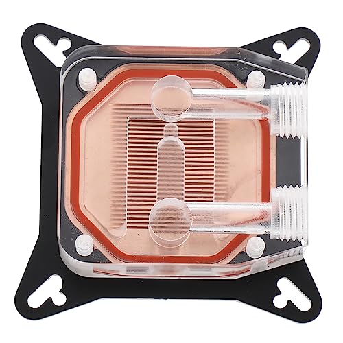 KICHOUSE Grafikkarte Wasserkühlkopf Gpu Wasserblock Für Gpu Wasserkühlen Computerversorgung Gpu-wasserblock Wasserblock Mit Acrylabdeckung Computerteil Computerzubehör Golden Kupfer von KICHOUSE